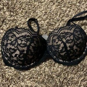 Black lace bra